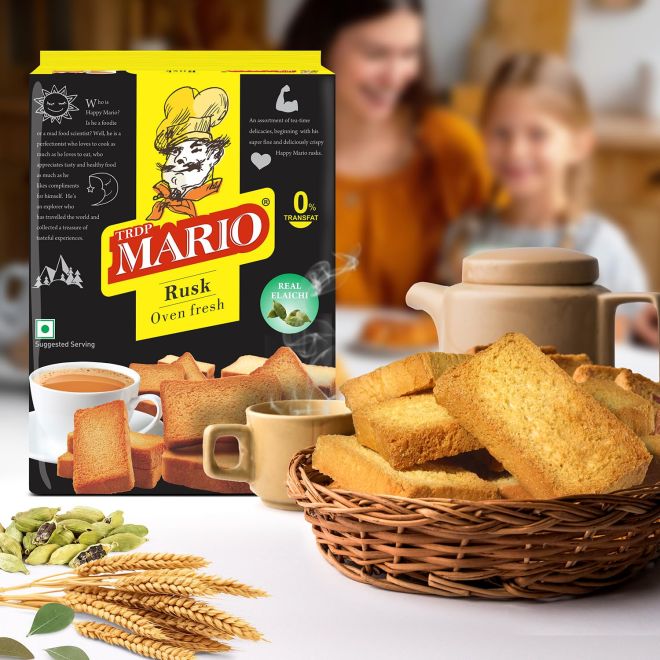 Mario Elachi Rusk (with Cardamom Seeds)