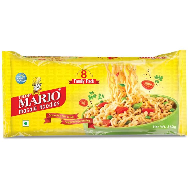 Mario 8 Family Pack Instant Masala Nudeln (Fertignudeln) 560g