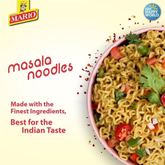 Mario 8 Family Pack Instant Masala Nudeln (Fertignudeln) 560g