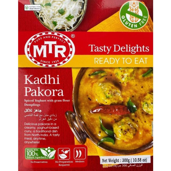 MTR Kadhi Pakora (Gewürzjoghurt mit Kichererbsenmehlklößchen) 300g