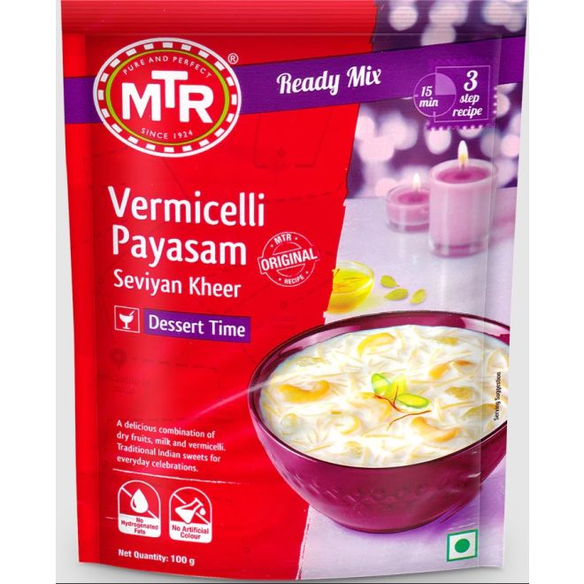 MTR Vermicelli Payasam, Seviyan Kheer (Ready Mix) - 180g
