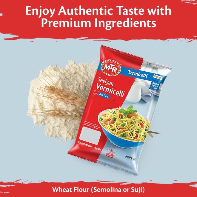 MTR Unroasted Vermicelli, Seviyan (Bratfadennudeln) 440g