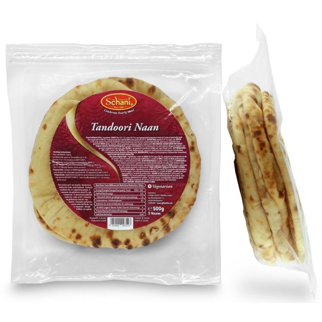 5 Stk. Schani Tandoori Naan (500g)