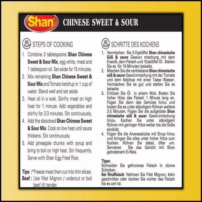 Shan Chinese Sweet & Sour Mix (Gewürzmischung) 50g