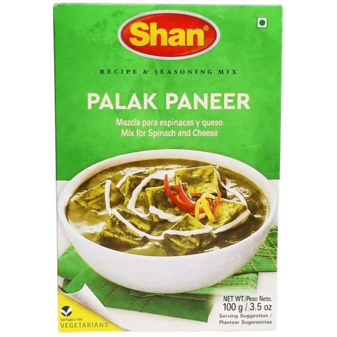 Shan Palak Paneer (Gewürzmischung für Spinat und Käse) 100g