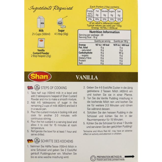 Shan Custard Powder - Vanilla (200g)