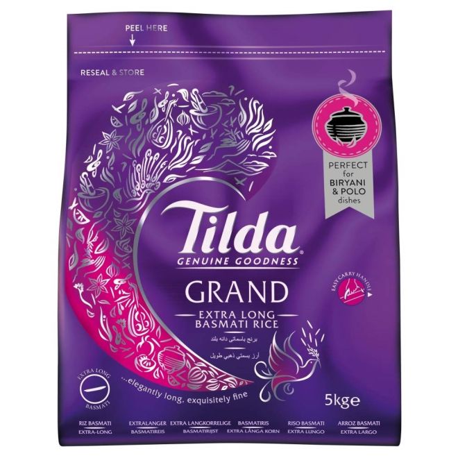 Tilda Grand - Extra Long Basmati Reis (langkörnig) 5kg
