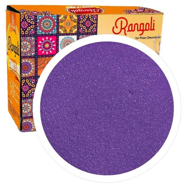 Rangoli Color Powder - Violett (Farbpulver für Bodendekoration) 100g