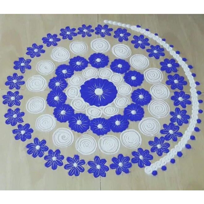 Rangoli Color Powder - Violett (Farbpulver für Bodendekoration) 100g
