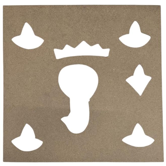 Diwali Rangoli Stencil for Floor Decorations, Reusebale (wiederverwendbare Schablone) 30 cm