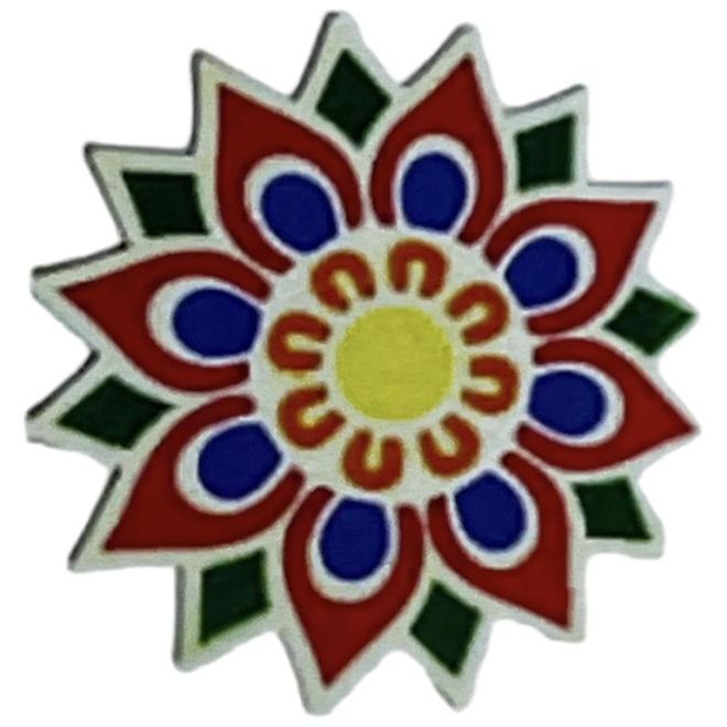 Diwali Rangoli Stencil for Floor Decorations, Reusebale (30 cm)