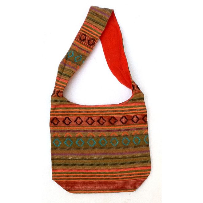 Small Colorful Hand Bag - Made from Cotton