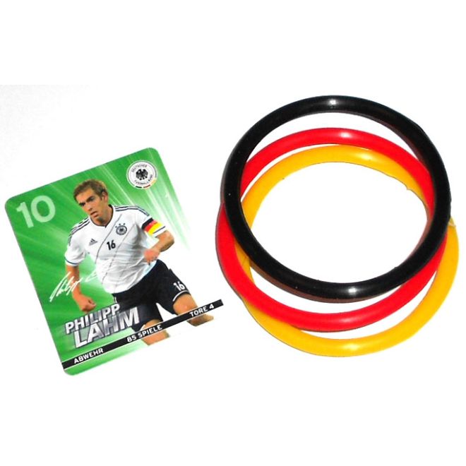 DEUTSCHLAND FAN-ARTIKEL: 3 Armbänder in der farben der Deutschen Flagge / Deutschen Nationalmannschaft