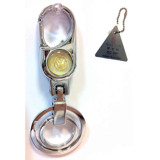 VOLKSWAGEN (VW) - Beautiful Shiny Car Key Chain - With Brand Emblem