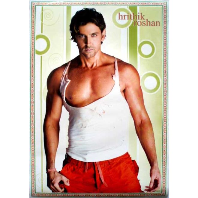 POSTER: Hrithik Roshan / Size:S (40Cm x 28Cm)