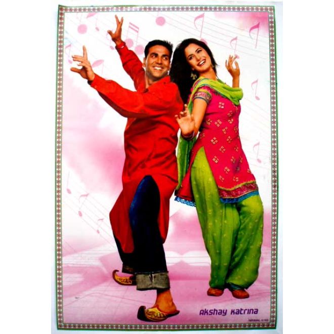 POSTER: Katrina Kaif & Akshay / Größe:S (40Cm x 28Cm)