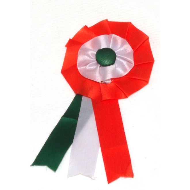 Anstecknadel mit Indischen Farben aus Stoff