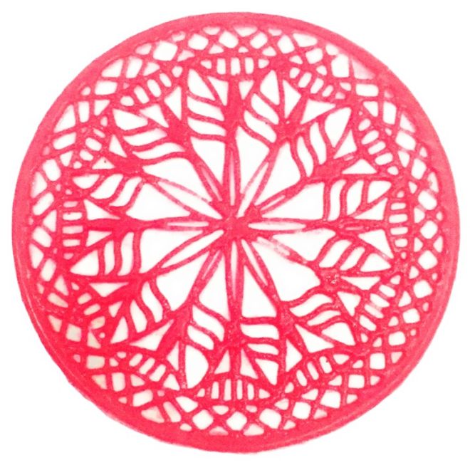 Runde Henna Tattoo-Schablone (selbstklebend & wiederverwendbar)