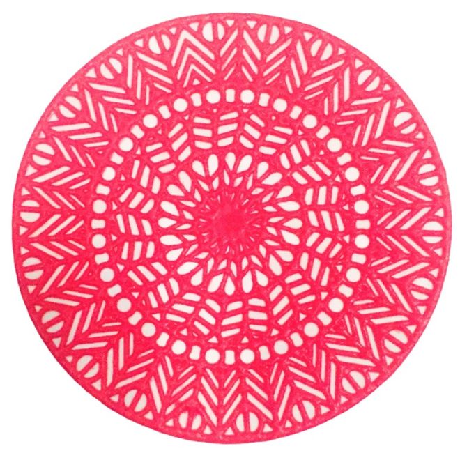 Runde Henna Tattoo-Schablone (selbstklebend & wiederverwendbar)