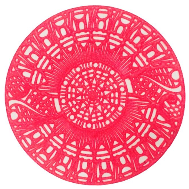 Runde Henna Tattoo-Schablone (selbstklebend & wiederverwendbar)