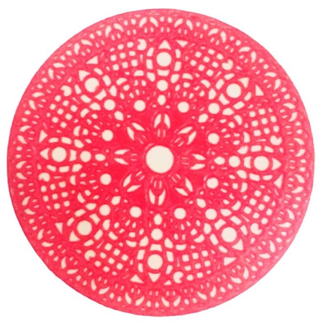 Round Henna Tattoo-Stencil (self-adhesive & reusable)