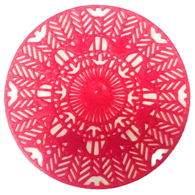 Runde Henna Tattoo-Schablone (selbstklebend & wiederverwendbar)