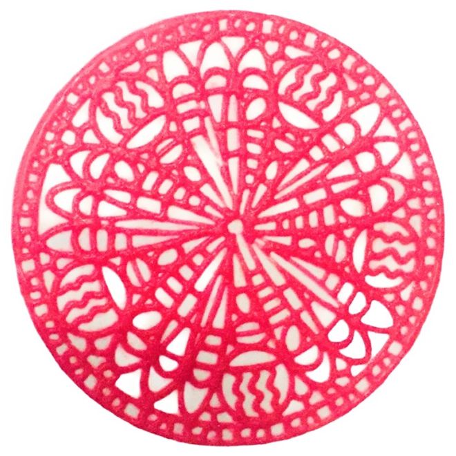 Runde Henna Tattoo-Schablone (selbstklebend & wiederverwendbar)