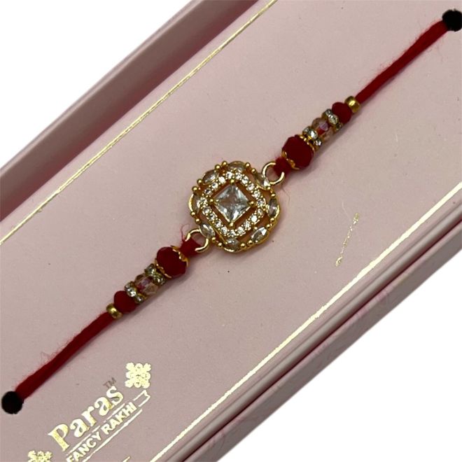 Paras Fancy Rakhi in Box (Armband zum Raksha Bandhan)