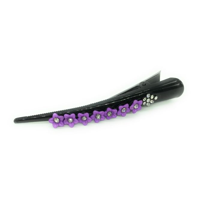 Hair Clip with colored Rhinestones