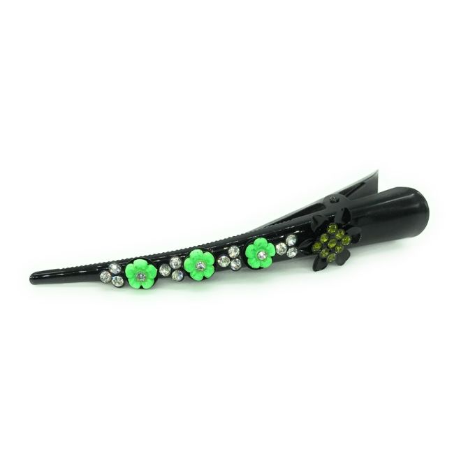 Hair Clip with colored Rhinestones