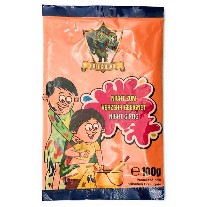 Gulal Holi Color Powder, Non Toxic (Orange) 100g