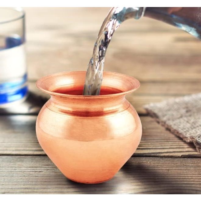 Pure Copper Kalash, Lota Pot for Puja etc.