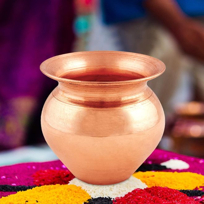 Pure Copper Kalash, Lota Pot for Puja etc.