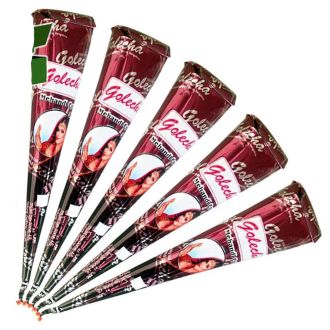 Golecha 100% Natural Henna Kegel (No Mix, No PPD) Rot-Braun