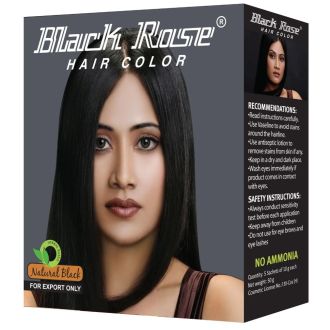 Black Rose Hair Color - Natural Black (Haarfarbpulver) 50g