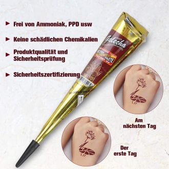 Golecha Special Magic Henna Kegel - klinisch getestet, No PPD (Rot-Braun)