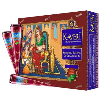 Kaveri Hochwertige, natürliche Henna Kegel (100% Natural, No Mix, No PPD) Rot-Braun