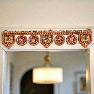 Toran Shubh Laabh (100cm) Türbehang für Pujas, Partys, Zeremonien, Feste
