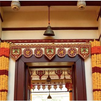 Toran Shubh Laabh (100cm) Türbehang für Pujas, Partys, Zeremonien, Feste