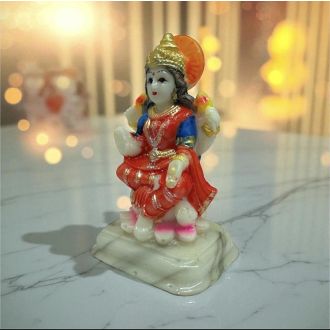 Lakshmi Idol, Murti (Göttin für Reichtum, Glück & Wohlstand) 10x6x5 cm