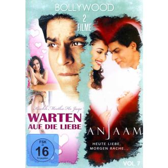 Bollywood 2 Filme mit Shahrukh Khan Vol. 7 - DVD (Warten auf die Liebe & Anjaam) Deutsche Sprache