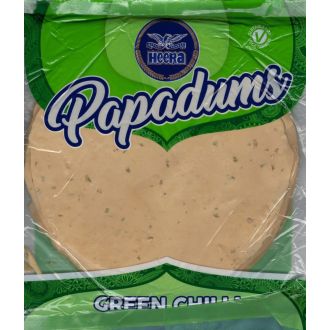 Heera Green Chilli Papadums (200 g)