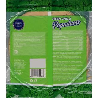 Heera Green Chilli Papadums (200 g)