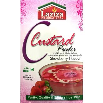Laziza Custard Powder - Strawberry Flavour (300g)