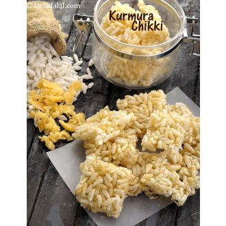Schani Mamra Chikki (Puffreis Chikki mit Jaggery) 100g
