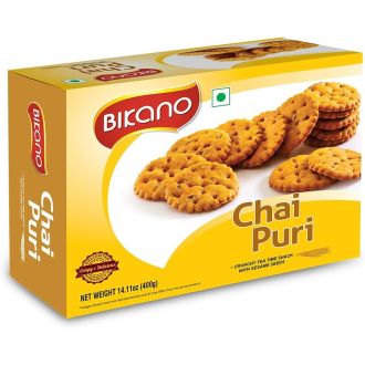 Bikano Chai Puri (Knuspriger Tee-Snack mit Sesam) 200g