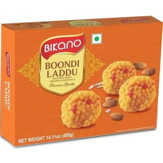Bikano Boondi Laddu (Delicous Sweet Chickpea Flour Balls) 400g