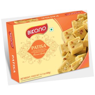 Bikano Premium Patisa (Flockige Süßigkeit garniert mit Mandeln) 400g