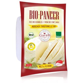 Bio-zertifizierter Paneer (Frischkäse aus Bio-Zutaten) 250g