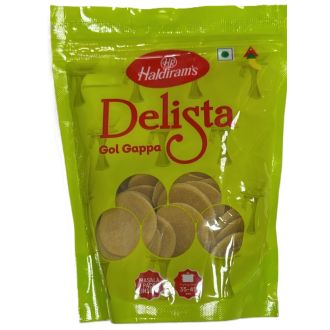 Haldiram Delista Gol Gappa / Pani Puri Chips mit Masala (Teigbällchen zum Füllen) 200g
